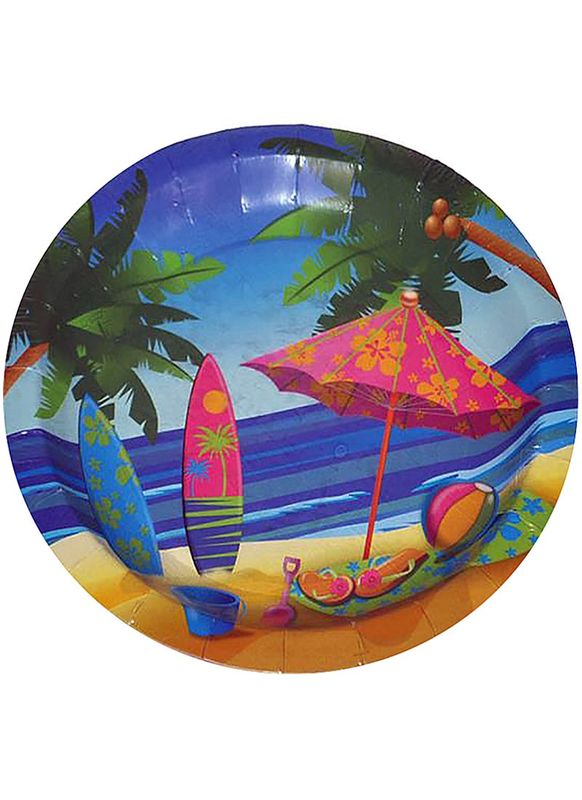 8 Hawaii Pappteller 18cm