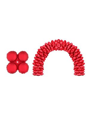 10 folieballonnen voor boog 43m Rond Rood