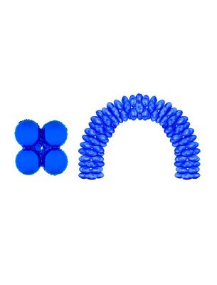 10 folieballonnen voor boog 43m Rond Blauw