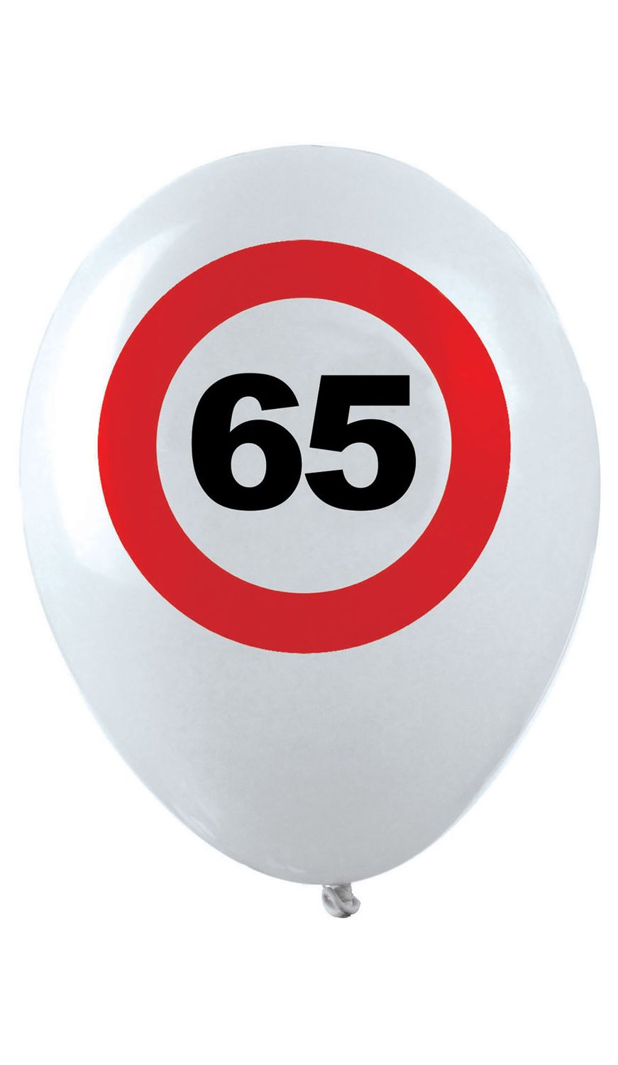 12 ballonnen 30cm Traffic 65 jaar