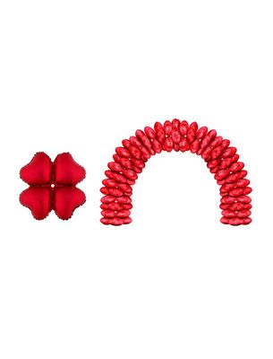 10 Folienballons Herz 43cm Rot für Ballonbogen 10 Folienballons Herz 43cm Rot für Ballonbogen