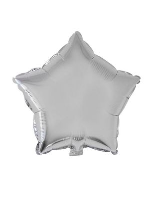 Folieballon 45cm ster Zilver