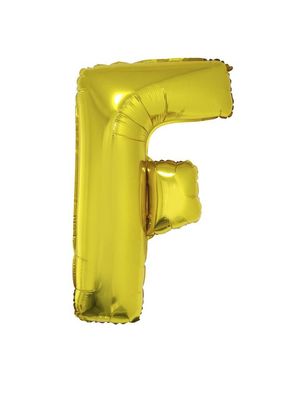 Folienballon F Gold 102cm Folienballon F Gold 102cm