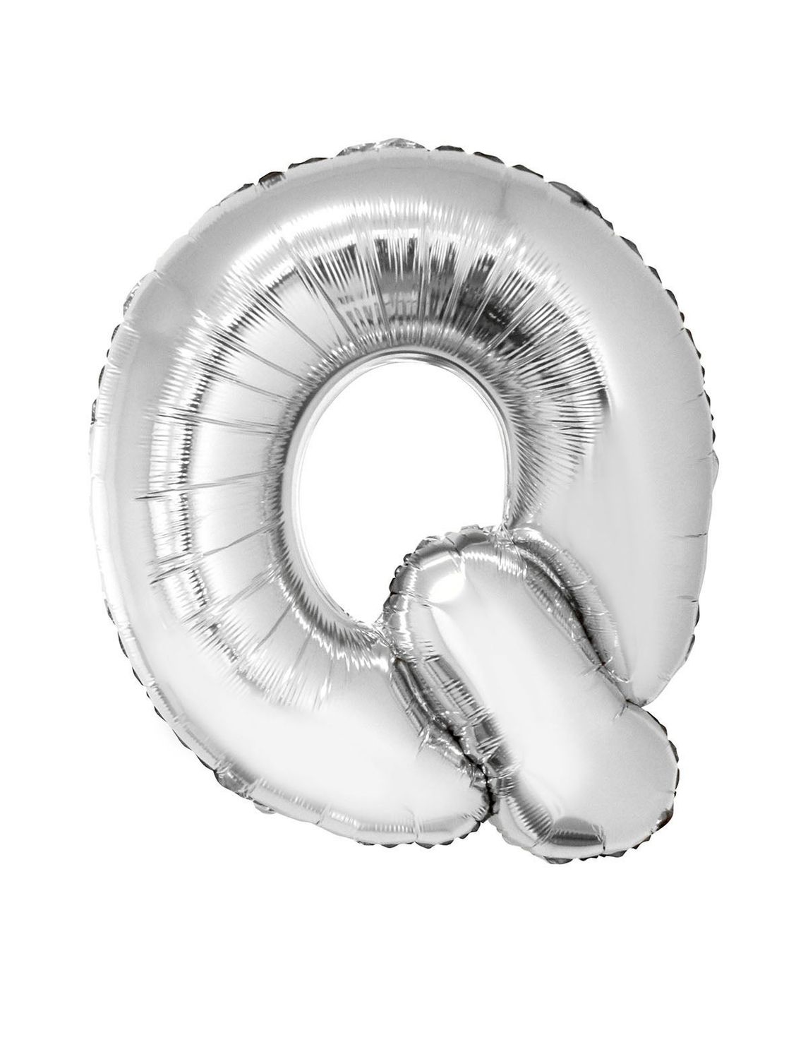 Folienballon Q Silber 102cm Folienballon Q Silber 102cm