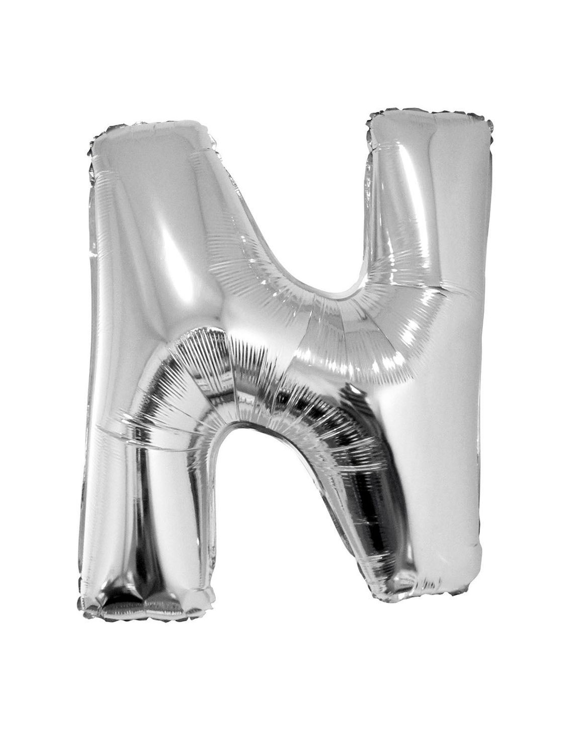 Folieballon 102m letter N Zilver