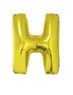 Folieballon 102m letter H Goud