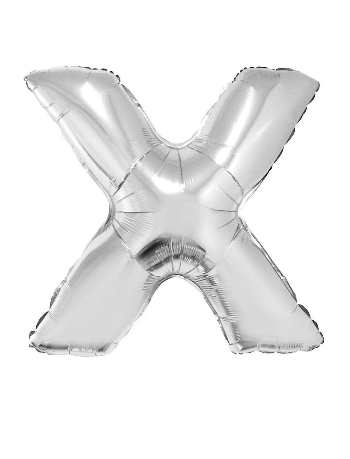 Folienballon X Silber 102cm
