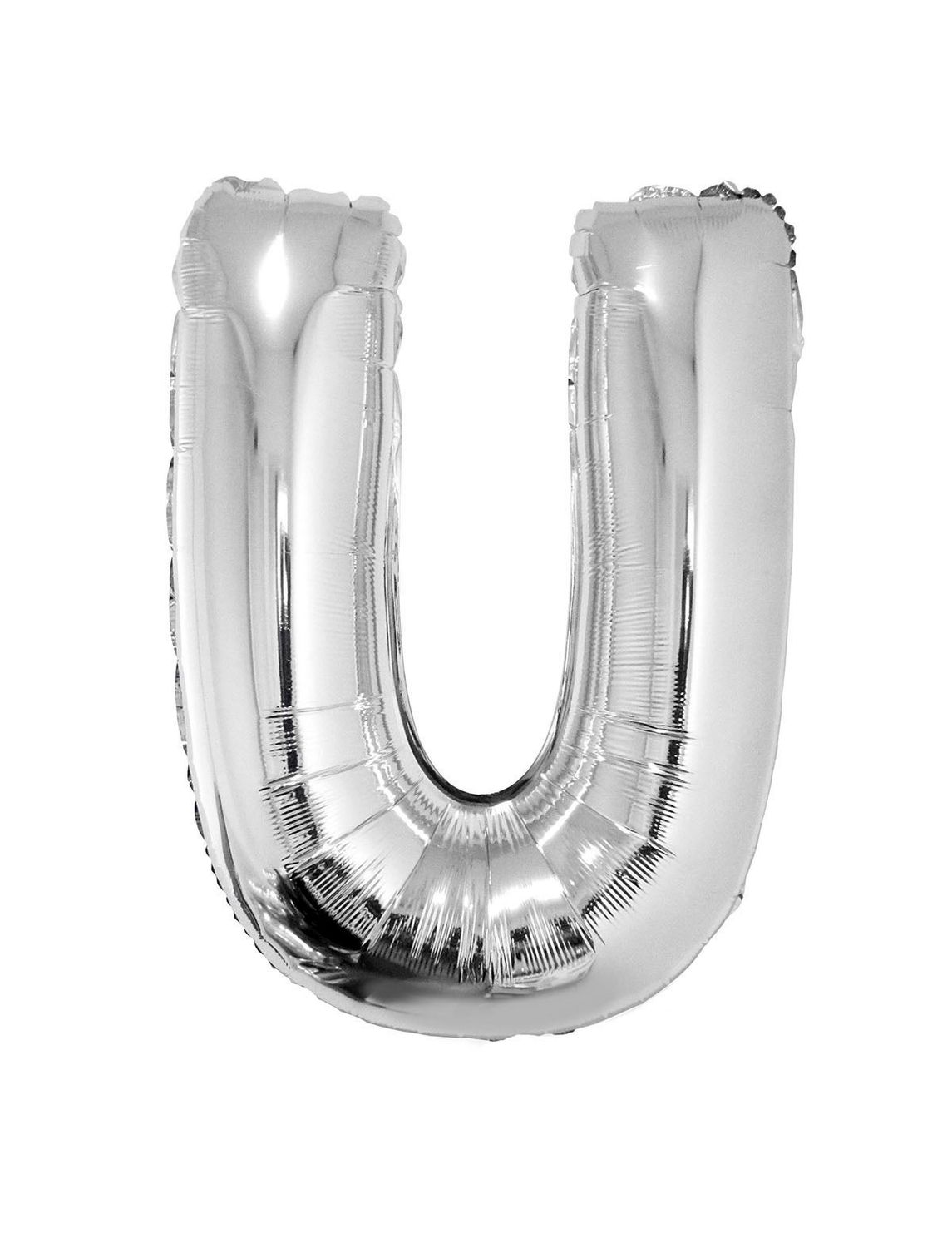 Folienballon U Silber 102cm