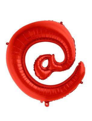 Folienballon Symbol @ Rot 102cm Folienballon Symbol @ Rot 102cm
