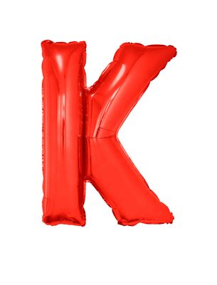 Folieballon 102m letter K Rood