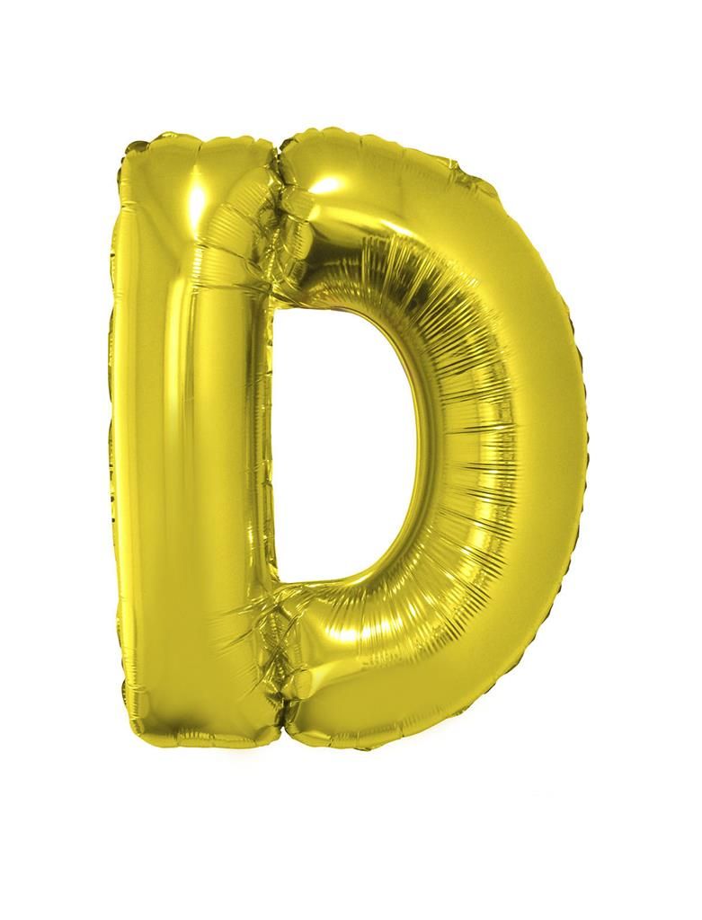 Folienballon D Gold 102cm