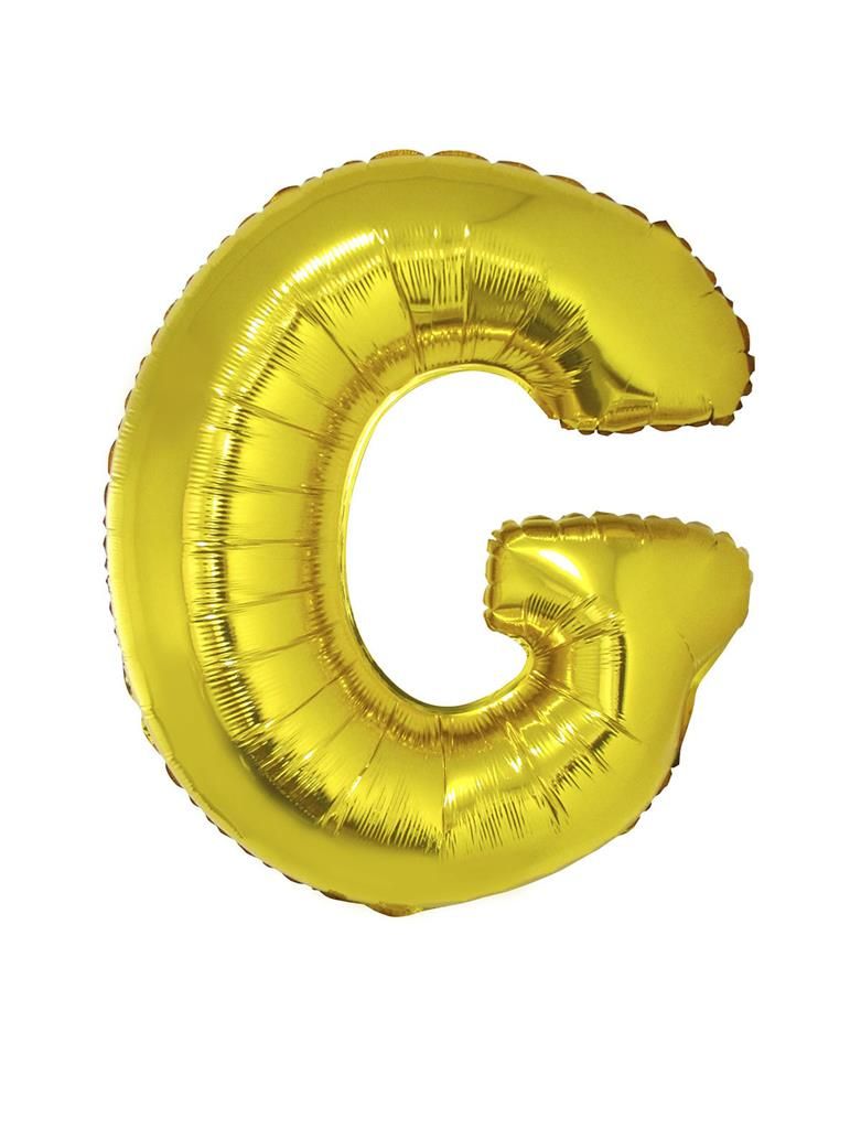 Folieballon 102m letter G Goud Folieballon 102m letter G Goud