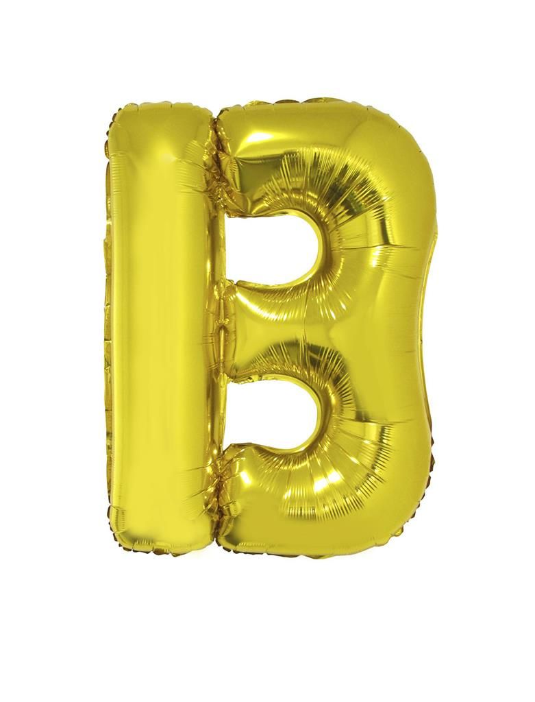Folienballon B Gold 102cm