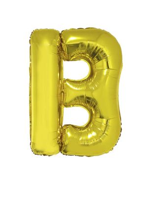 Folieballon 102m letter B Goud Folieballon 102m letter B Goud