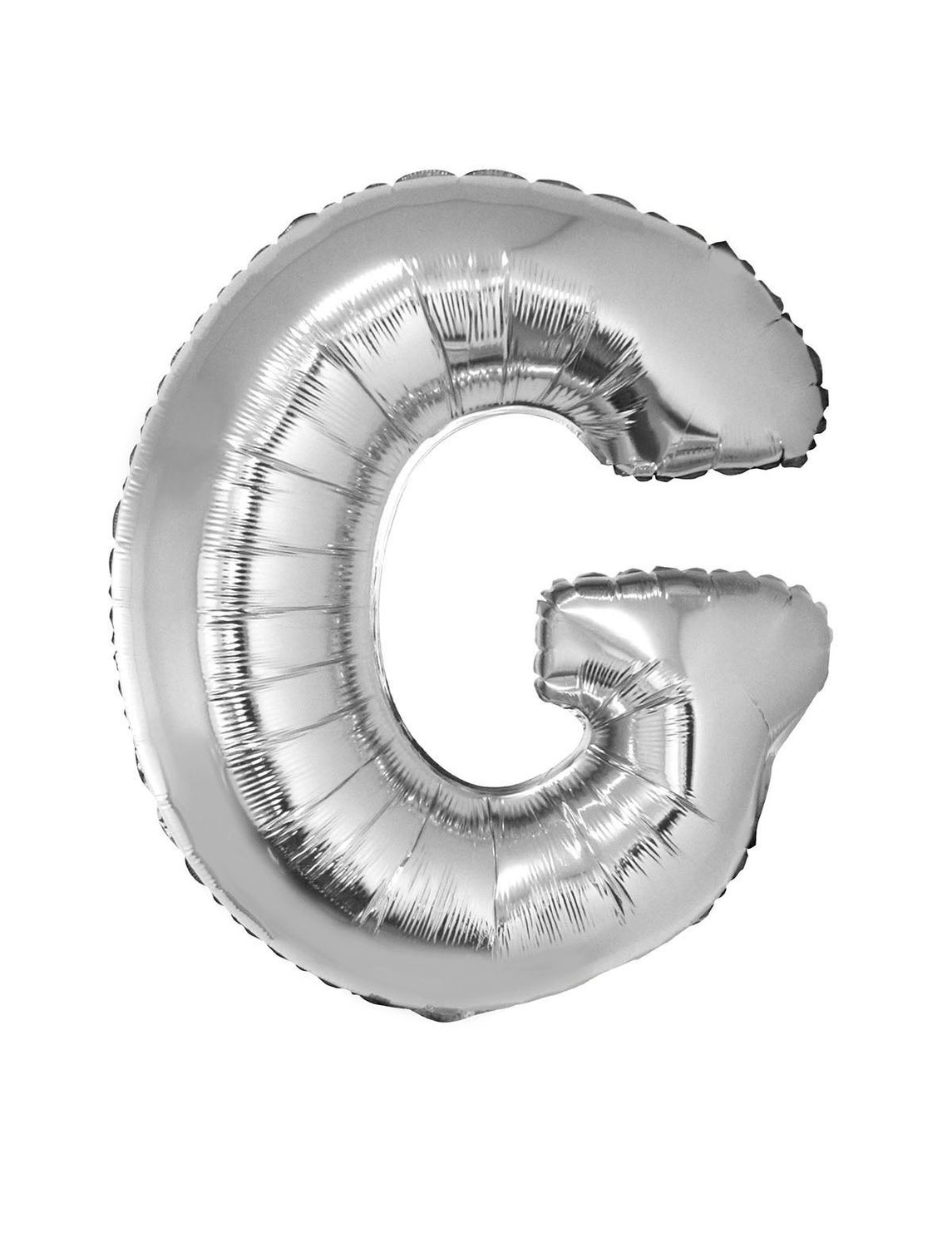 Folieballon 102m letter G Zilver
