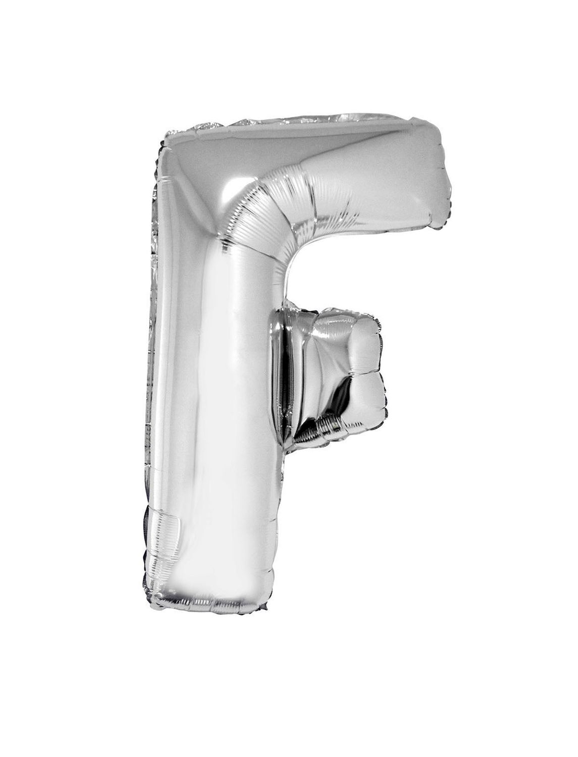 Folienballon F Silber 102cm Folienballon F Silber 102cm