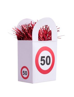 Ballongewicht Tasche 50 Verkehrsschild