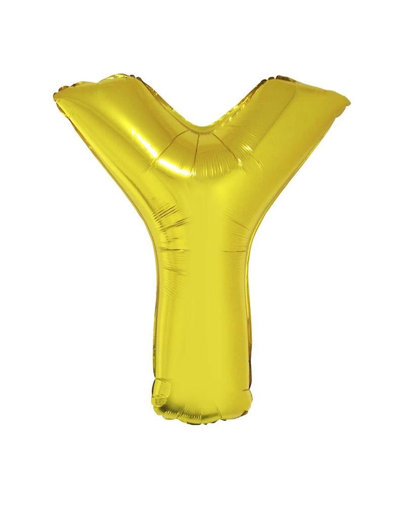 Folienballon Y Gold 102cm