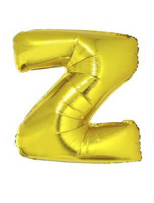 Folieballon 102m letter Z Goud
