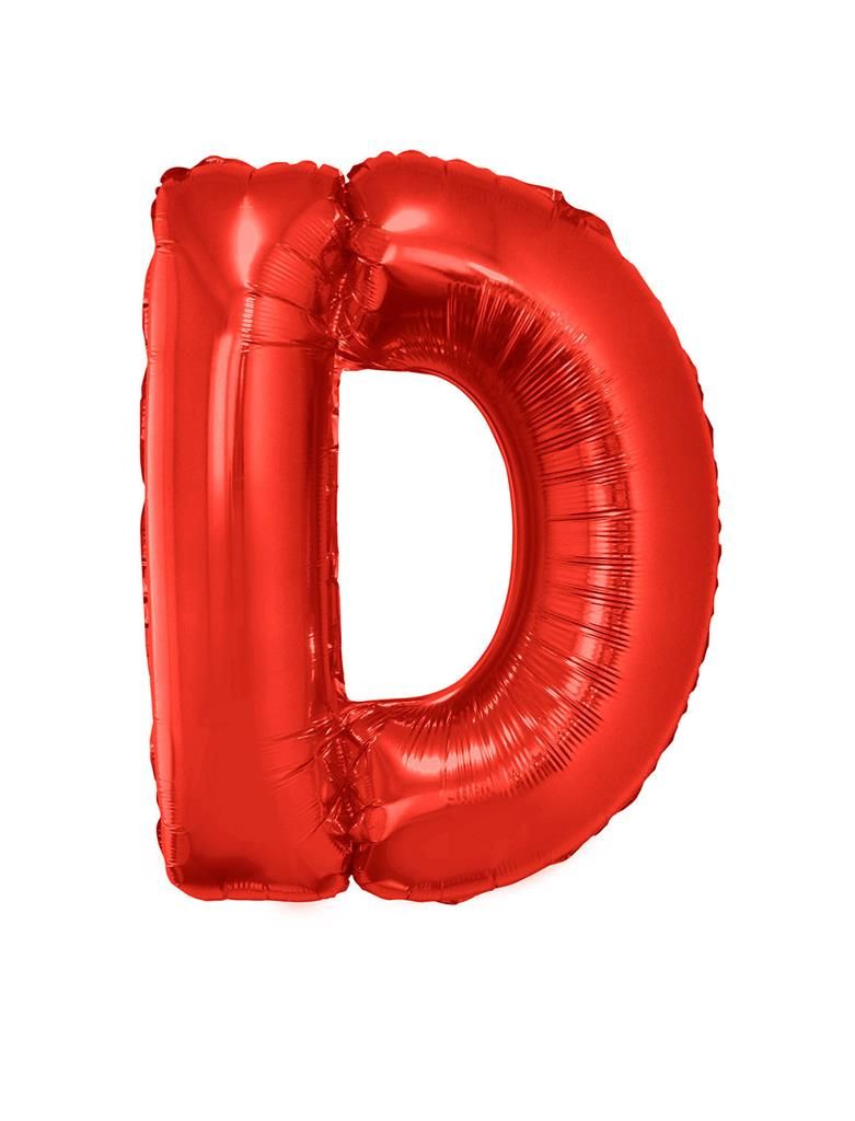 Folieballon 102m letter D Rood