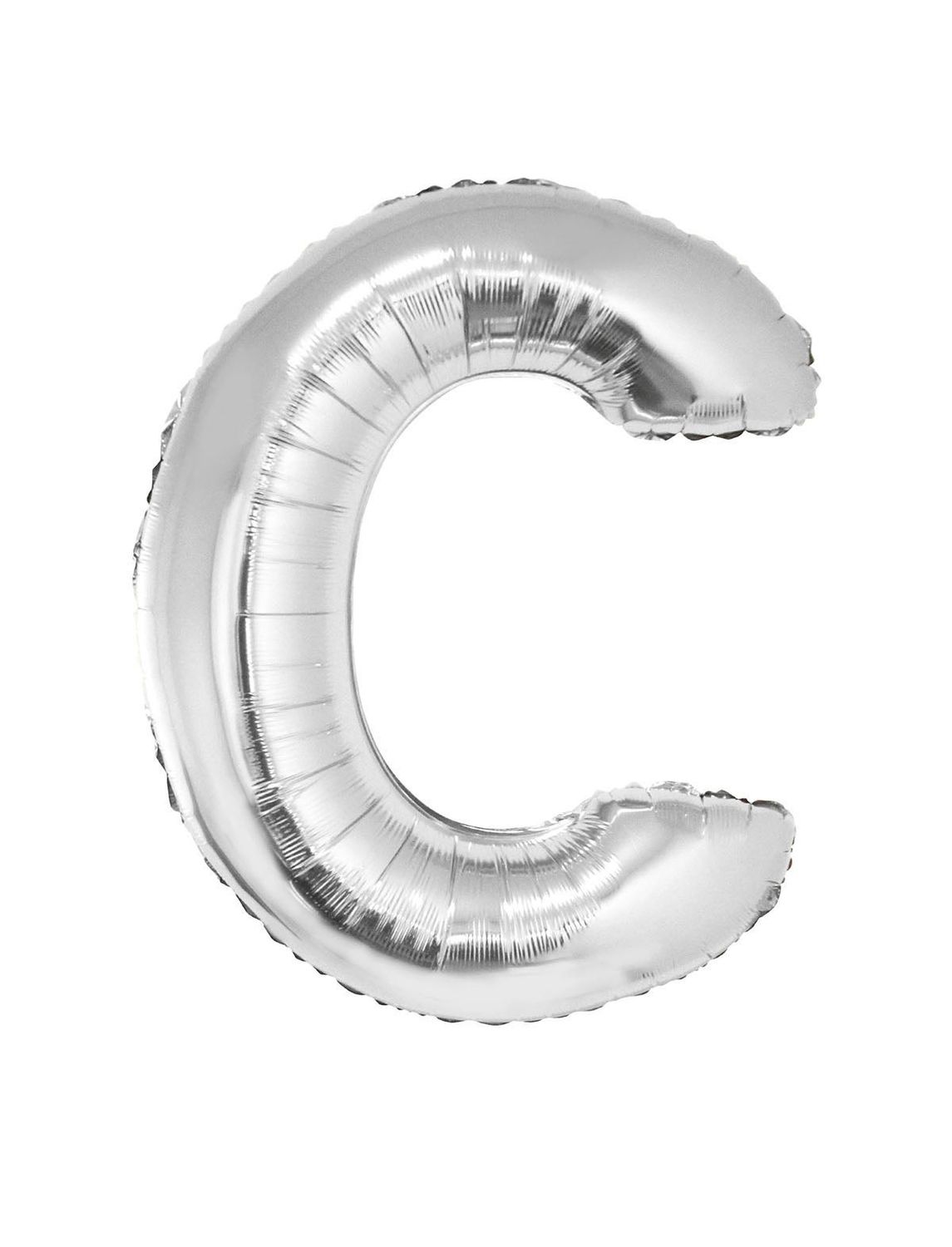 Folienballon C Silber 102cm Folienballon C Silber 102cm
