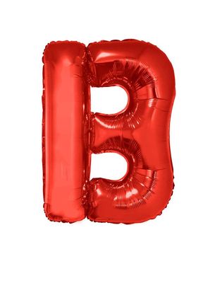 Folieballon 102m letter B Rood Folieballon 102m letter B Rood