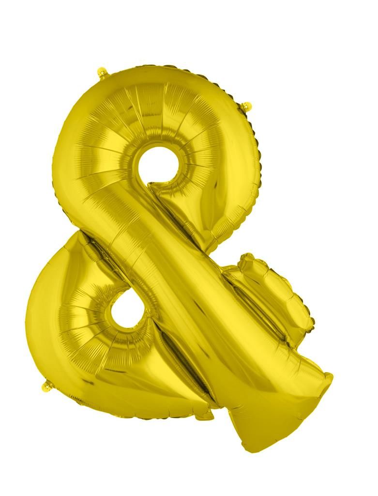 Folienballon Symbol & Gold 102cm