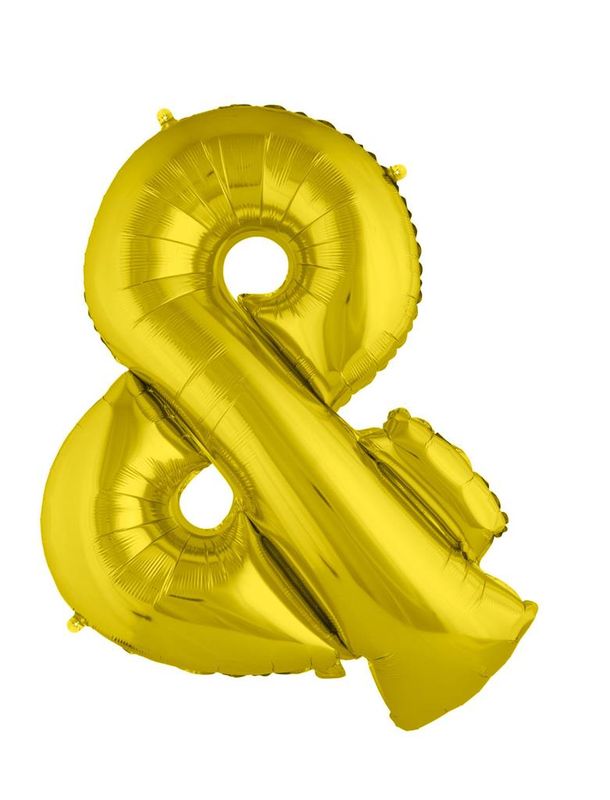 Folienballon Symbol & Gold 102cm