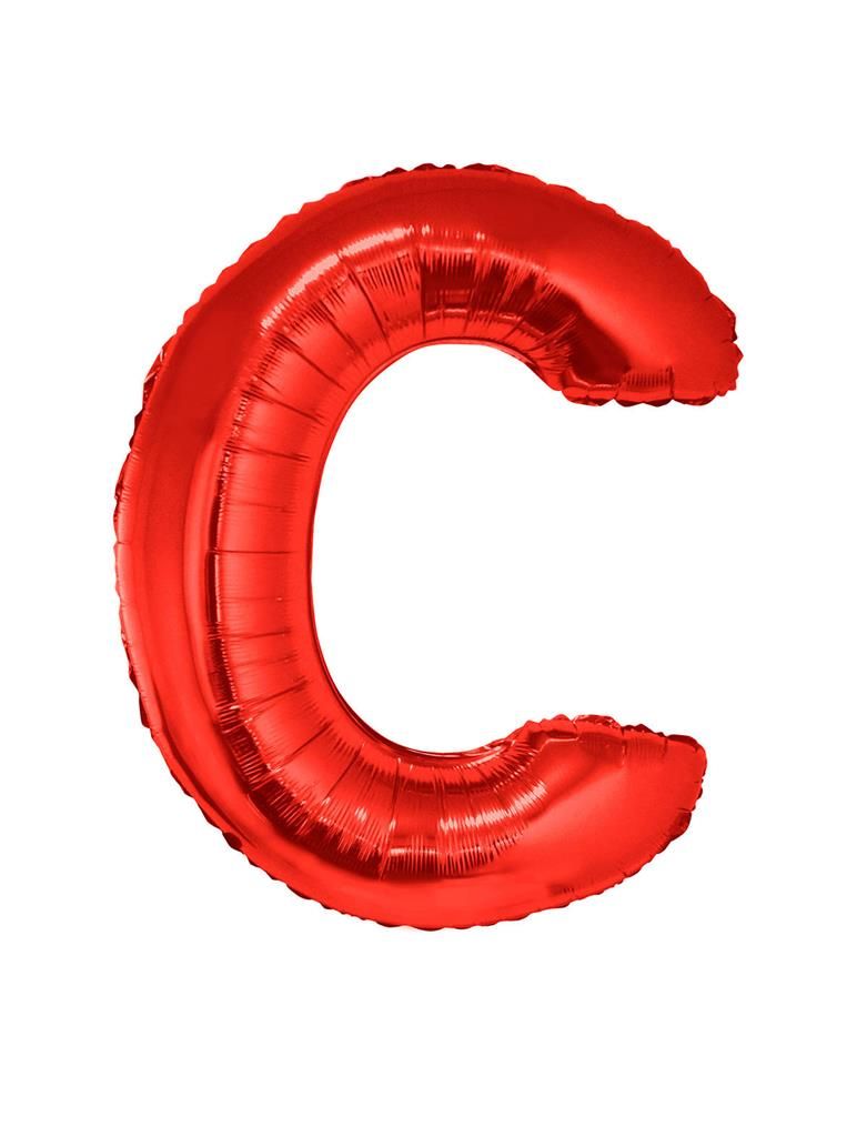 Folienballon C Rot 102cm