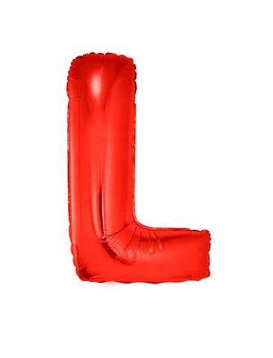 Folieballon 102m letter L Rood Folieballon 102m letter L Rood