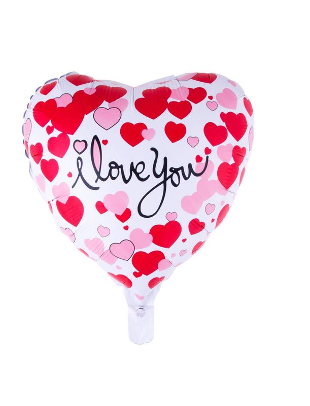 Folienballon 45cm I LOVE YOU Herzen