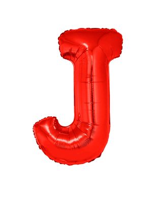 Folienballon J Rot 102cm Folienballon J Rot 102cm