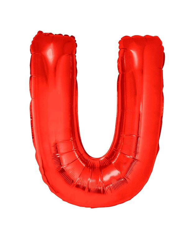 Folienballon U Rot 102cm