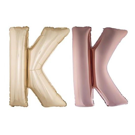 Folieballon 102m letter K rosé