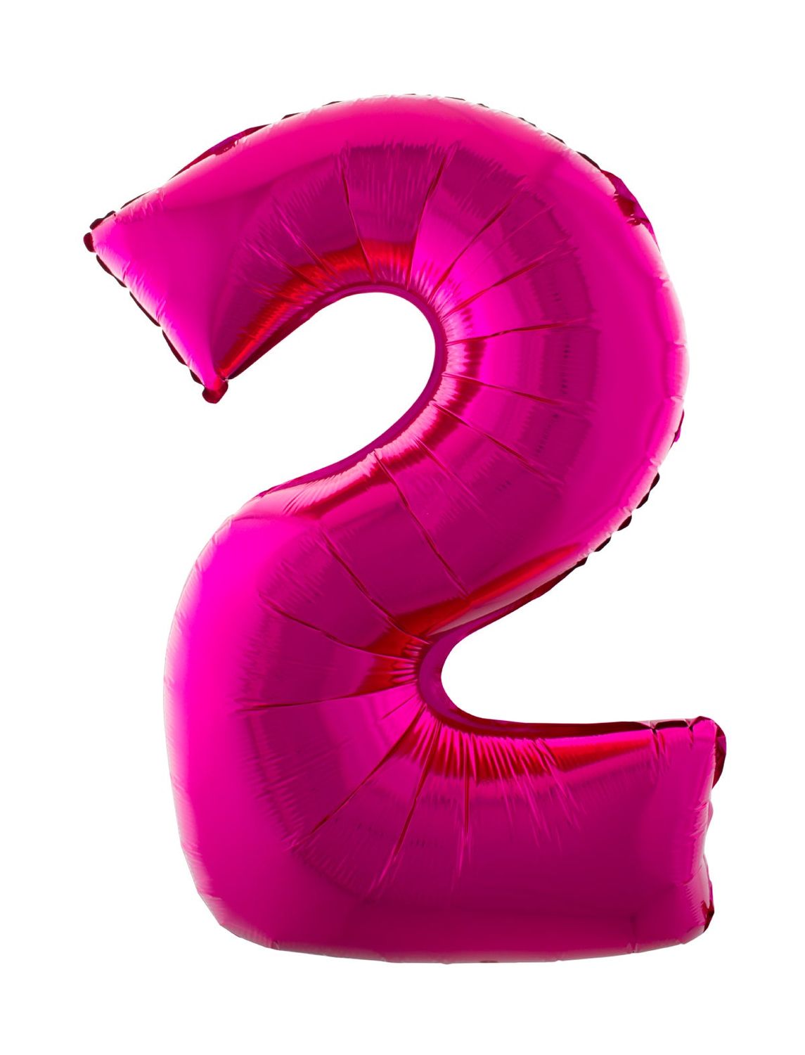 XXL Folienballon Zahl 2 Pink 102cm