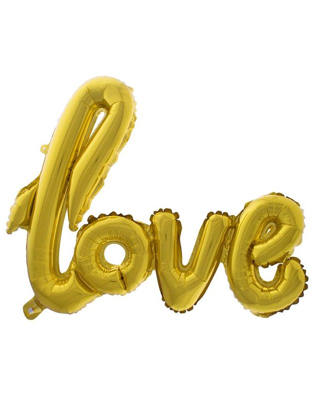 Folienballon Schriftzug LOVE 102m Gold