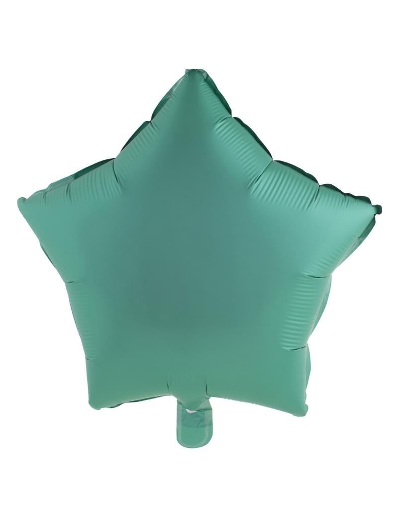 Folienballon Stern 45cm Chrome Grün