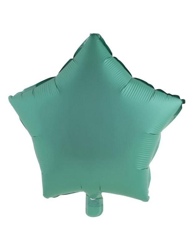 Folienballon Stern 45cm Chrome Grün