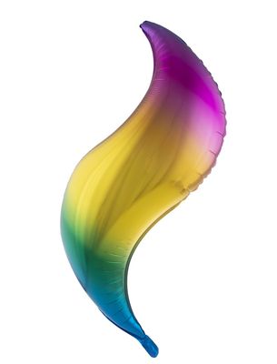 Folienballon 91cm - S-form Regenbogen Folienballon 91cm - S-form Regenbogen