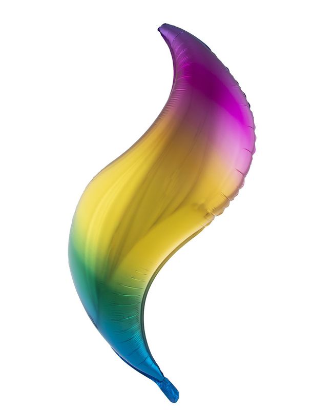 Folienballon 91cm - S-form Regenbogen