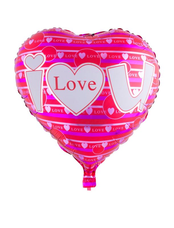 Folienballon Herz 45cm I LOVE YOU