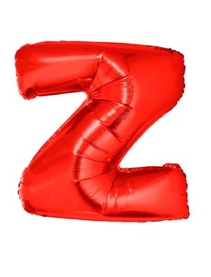 Folieballon 102m letter Z Rood