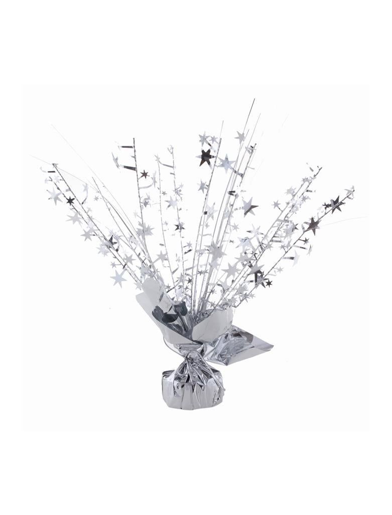 Ballongewicht 32cm glänzend Silber 250g