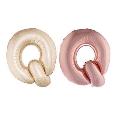 Folieballon 102m letter Q rosé