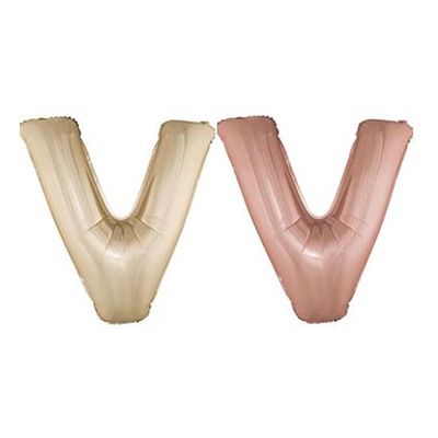 Folienballon V Rosé 102cm