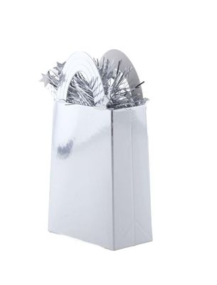 Ballongewicht Geschenktasche Silber 160g