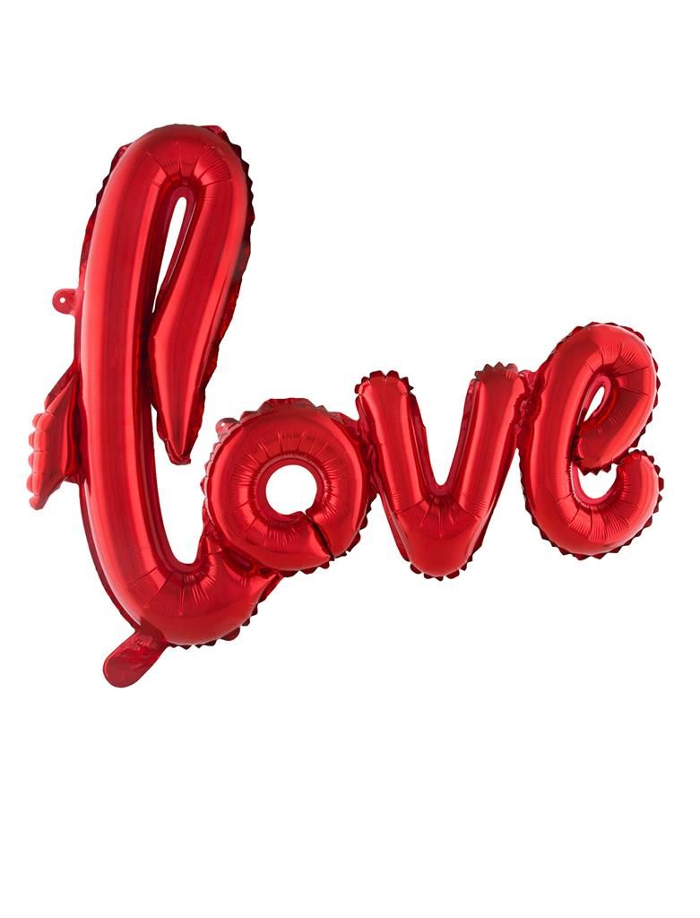 Folienballon Schriftzug LOVE 102m Rot Folienballon Schriftzug LOVE 102m Rot
