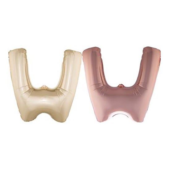 Folieballon 102m letter W rosé Folieballon 102m letter W rosé