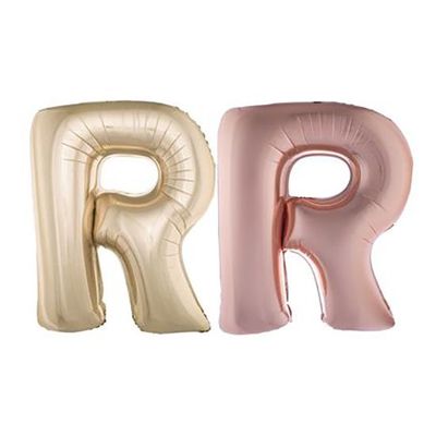Folienballon R Rosé 102cm Folienballon R Rosé 102cm