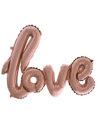 Folienballon Schriftzug LOVE 102m Rosé Folienballon Schriftzug LOVE 102m Rosé